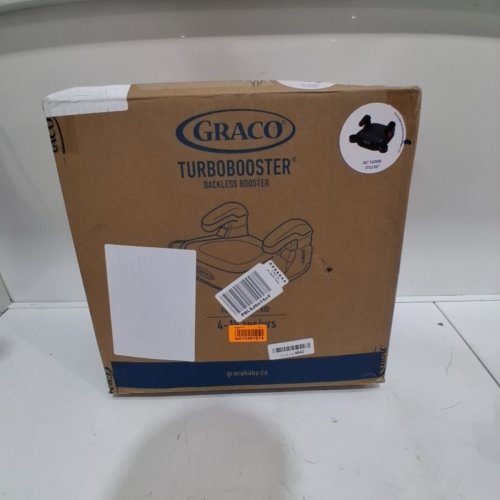 KID'S GRACO TURBOBOOSTER BACKLESS ADJUSTABLE CAR BOOSTER SEAT WITH CUP HOLDERS -40LBS TO 100LBS - BLACK (MODEL: 2166167) image 4