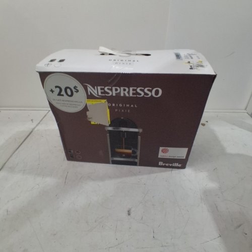 BREVILLE NESPRESSO PIXIE ESPRESSO MACHINE - INDUSTRIAL STYLE COFFEE MACHINE WITH NESPRESSO COFFEE PODS - TITAN BLACK/SILVER (MODEL: BEC440TTN) image 9