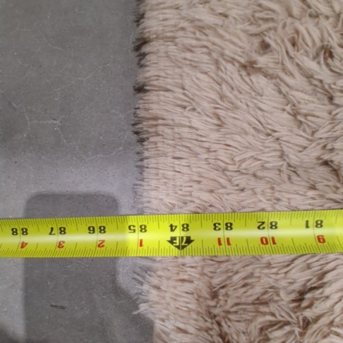FLUFFY SHAG AREA RUG - 9FTX12FT - BEIGE image 3