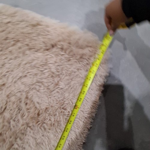 FLUFFY SHAG AREA RUG - 9FTX12FT - BEIGE image 4