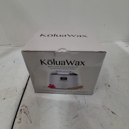 KOLUAWAX WAX WARMER KIT WITH WAX BEANS - WHITE image 2