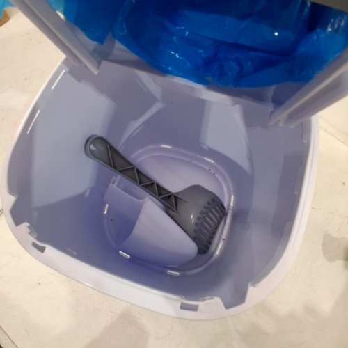 LITTER GENIE PAIL STYLE CAT LITTER WASTE DISPOSAL SYSTEM - WHITE/GREY (MODEL: 00666594210890) image 3