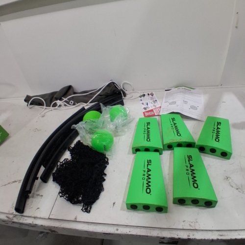 GOSPORTS SLAMMO PRO 2 ON 2 VOLLEYBALL GAME SET - GREEN AND BLACK image 2