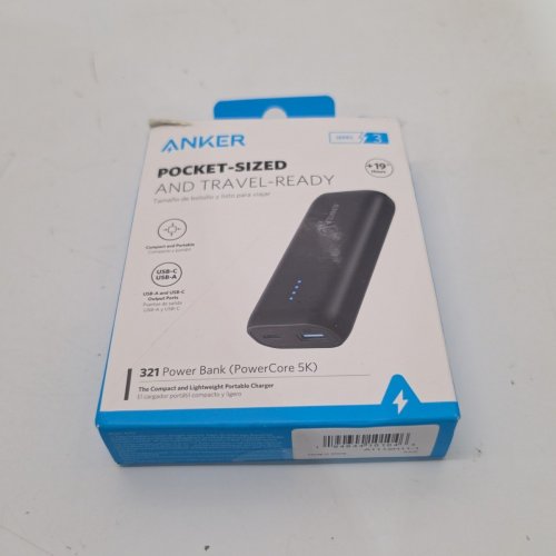 ANKER 321 POWER BANK, POCKET-SIZED & TRAVEL READY POWERCORE 5K PORTABLE CHARGER - BLACK (MODEL: A1112H11-1) image 3