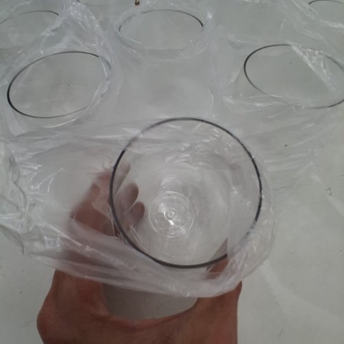 20PK TEBERY UNBREAKABLE PLASTIC WINE GLASSES STEMLESS - 20OZ - CLEAR image 3