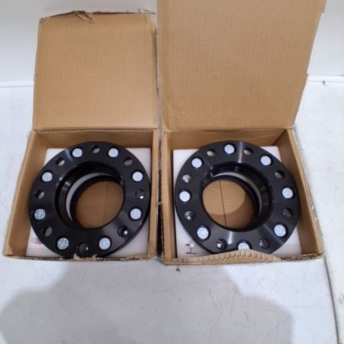 4PK WHEEL SPACERS for Chevy Silverado 2500 HD 2011-2025 - 5 X 130 / 8 X 180-124.1 HC-14 X 1.5-1" - BLACK (ITEM: 129955) image 3
