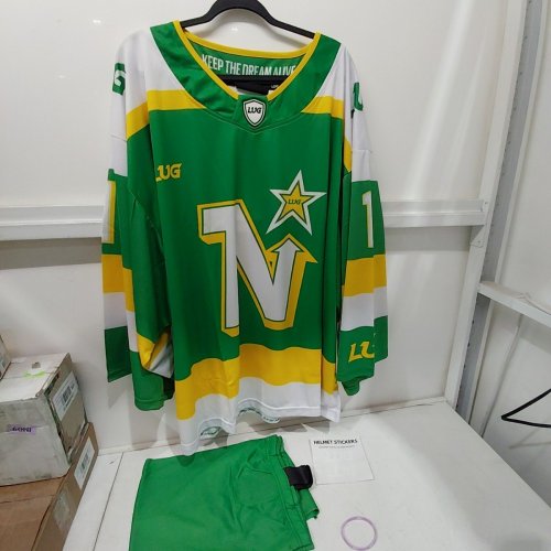 MENS LUG NORTHERN STARS HOCKEY JERSEY AND SOCKS - #1 - 3XL - GREEN image 2