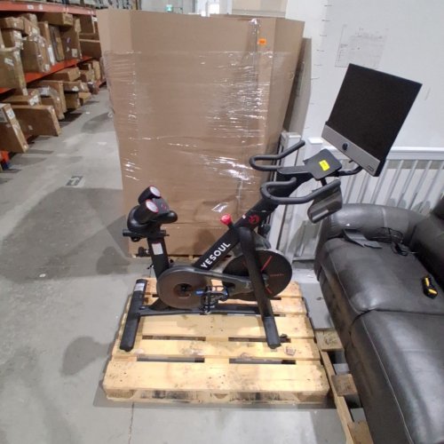YESOUL G1M MAX SMART EXERCISE BIKE WITH 21.5" 1080P SCREEN AND 3W QUAD SPEAKERS - BLACK/RED (MODEL: G1M MAX/1886131) image 3