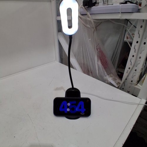 LED DIMMABLE DESK LAMP WITH WIRELESS QUICK-CHARGE & PENHOLDER - 15W - BLACK (MODEL: HT-507) image 2