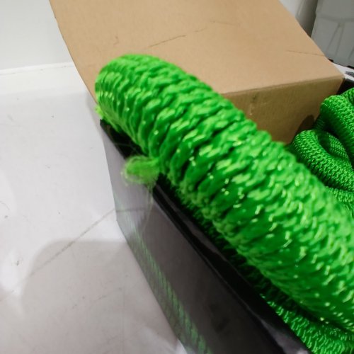 TOYTEXX EXPANDABLE GARDEN HOSE WITH 8 FUNCTION NOZZLE - 25FT - 3/4" DIAMETER - GREEN image 3