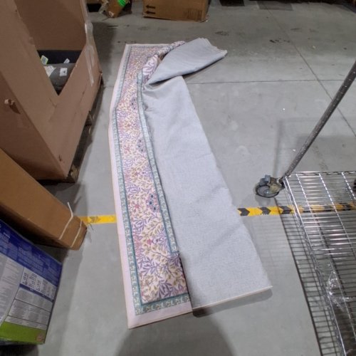 ULTRA THIN WASHABLE VINTAGE BOHO FLORAL CARPET INDOOR NON SLIP AREA RUG- 8FT X 10FT - PINK image 3