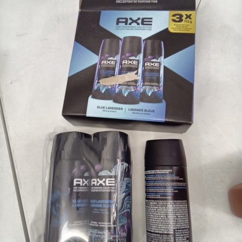 3PK AXE BLUE LAVENDER MINT + AMBER BODY SPRAY - 113G EACH image 2