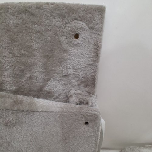 FEANDREA MULTI-LEVEL CAT TREE CONDO WITH SCRATCHING POSTS AND HAMMOCK - MEDIUM - 17.7" X 13.8" X 44.1" - LIGHT GREY (MODEL: PCT261W01V1) image 4