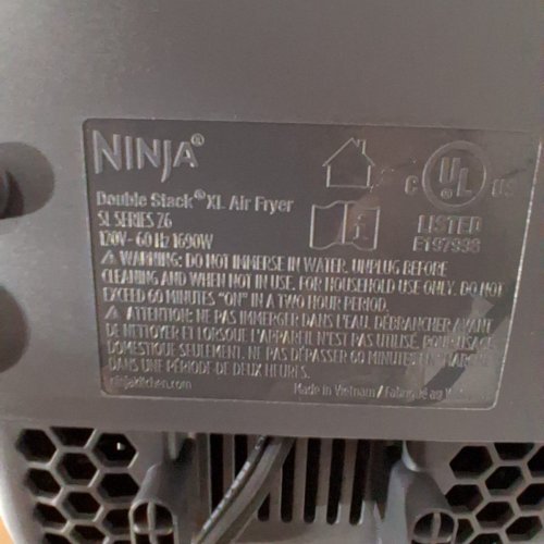 NINJA DOUBLE STACK XL SMART 2-BASKET 6-IN-1 AIR FRYER - 10 QT - GREY/SILVER (MODEL: SL451C) image 9