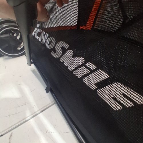 ECOSMILE PET STROLLER - 37"HX34"LX24"W - BLACK/ORANGE image 2