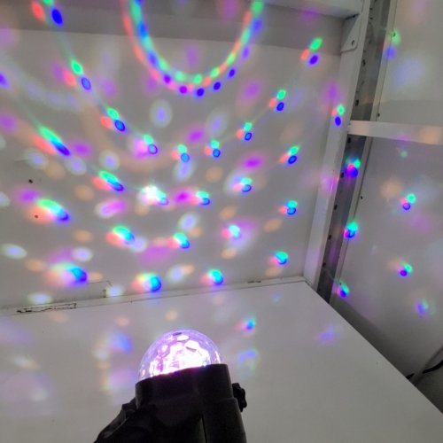 YOUOKLIGHT RGB PARTY LIGHT WITH REMOTE CONTROL AND 7 LIGHT MODES - BLACK image 2