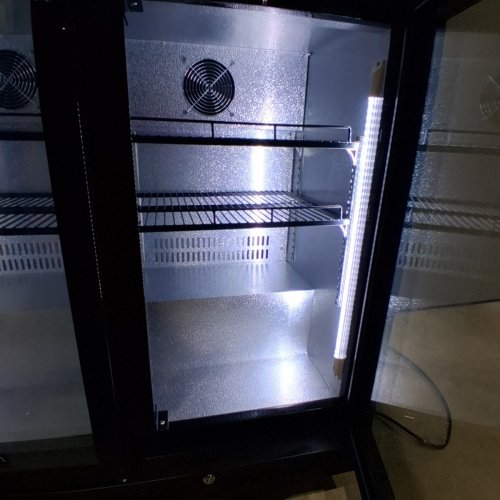 BODEGA COOLER 12 CU.FT COMMERCIAL BAR REFRIGERATOR WITH A STAINLESS STEEL TOP, 6 CASTERS AND LED LIGHTS (MODEL: BTC-320FC) image 13