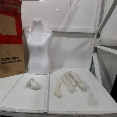 MEETINGHOME DRESS FORM MANNEQUIN - 58" - 67" - WHITE/BEIGE - (MODEL: MQ-FL2104-WHITE) image 2