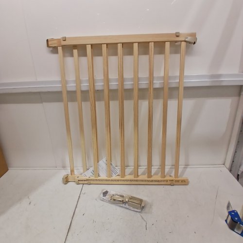 EVENFLO WALK-THRU TOP OF STAIRS EXTRA WIDE BABY & PET GATE - 32" X 30" - 48" - NATURAL WOOD BROWN (MODEL: 1050500 1050) image 2