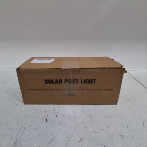 6PK JOFIOS OUTDOOR WATERPROOF SOLAR POST CAP LIGHTS - 4" X 4" - BLACK image 5