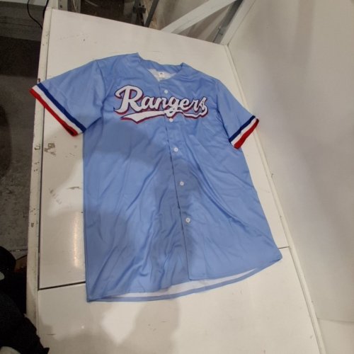 SERIOUSNESS RANGERS BUTTON-FRONT JERSEY - LARGE - LIGHT BLUE image 2