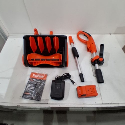 VOLTASK CORDLESS ELECTRIC SNOW SHOVEL WITH 1 BATTERY & CHARGER - 13" - 24V - BLACK/ORANGE (MODEL: CSS001-130OR-CAVK/SS-20B) image 4