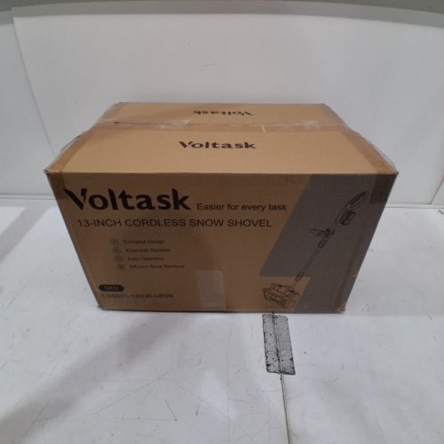 VOLTASK CORDLESS ELECTRIC SNOW SHOVEL WITH 1 BATTERY & CHARGER - 13" - 24V - BLACK/ORANGE (MODEL: CSS001-130OR-CAVK/SS-20B) image 6