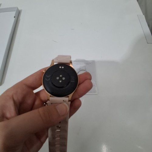 UNISEX FITPOLO SMART WATCH FITNESS TRACKER - 1.32” AMOLED TOUCHSCREEN, BLUETOOTH CALL, 24/7 HEART RATE, SPO2 MONITOR, STEP COUNTING, SLEEP TRACKING, IP68 WATERPROOF, FOR ANDROID, IPHONE - PINK (MODEL: AR-01) image 3