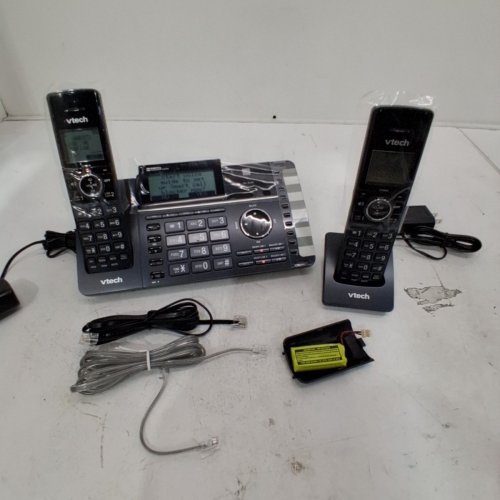 VTECH 2-HANDSET 2-LINE LANDLINE TELEPHONE WITH SMART CALLBLOCKER - BLACK (MODEL: DS6251-2) image 3