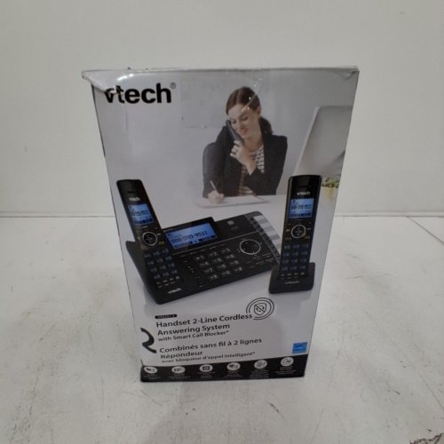 VTECH 2-HANDSET 2-LINE LANDLINE TELEPHONE WITH SMART CALLBLOCKER - BLACK (MODEL: DS6251-2) image 5