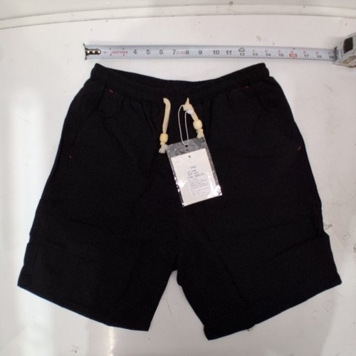 UNISEX DRAWSTRING BOARDSHORTS STYLE SHORTS - 2XL - BLACK image 2