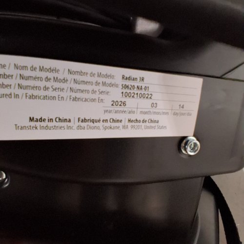 DIONO RADIAN 3R 3-IN-1 CONVERTIBLE REAR/FORWARD FACING CAR SEAT FOR UPTO 10 YEARS - 120LBS CAP - JET BLACK (MODEL: 50620-NA-01) image 2
