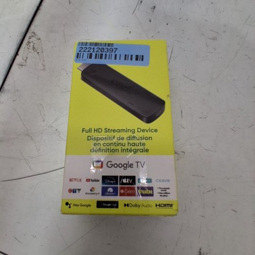 ONN. GOOGLE TV 2K FULL HD STREAMING DEVICE WITH VOICE CONTROL - BLACK (MODEL: 100133520) image 3