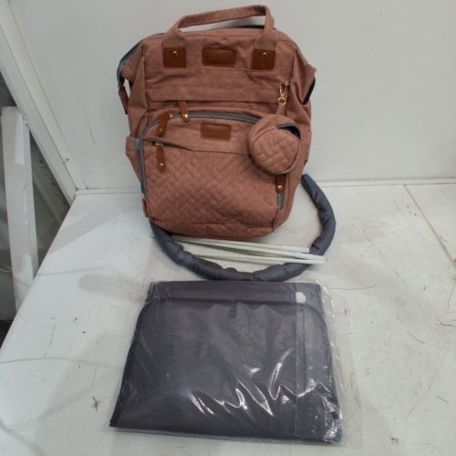 P@B PBELL BABY DIAPER BAG WITH CHANGING STATION - PINK image 2