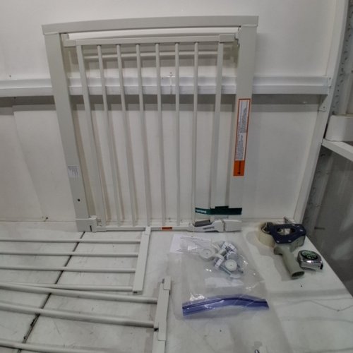 BABELIO HARDWARE MOUNTED SAFETY GATE - 29"-43" X 30" - WHITE (MODEL: BEBAM63) image 3