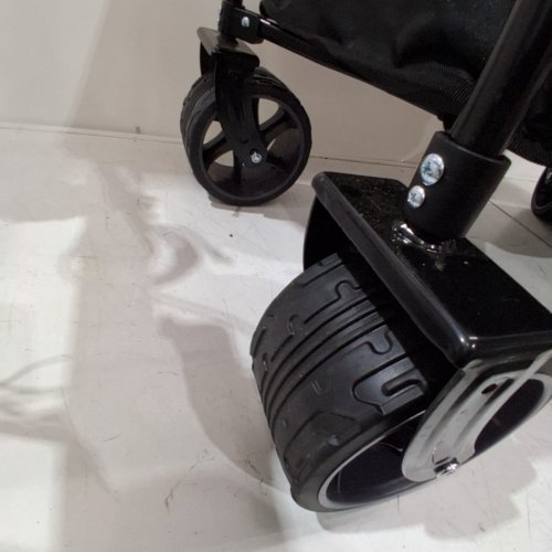 HIKENTURE LARGE CAPACITY WAGON CART FOLDABLE, WITH BIG WHEELS FOR SAND, 150KG - BLACK (MODEL: 1192-A) image 3