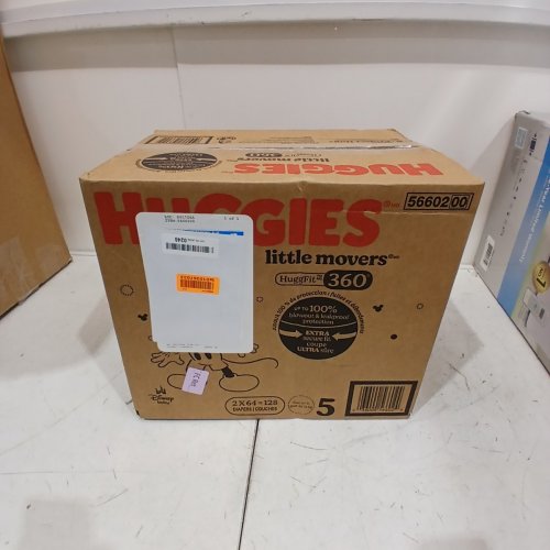 128PK BABY DISNEY HUGGIES LITTLE MOVERS HUGGFIT 360 DIAPERS - SIZE 5 - MICKEY MOUSE image 2