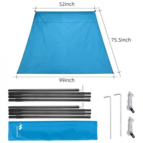 MOBIHOME SUN SHADE/AWNING - FOR MOBIHOME POP UP CANOPY 8.2FT - BLUE image 3