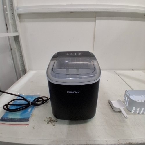 EUHOMY COUNTERTOP ICE MAKER - MAKES 26LBS/DAY - BLACK (MODEL: IM-06D) image 3