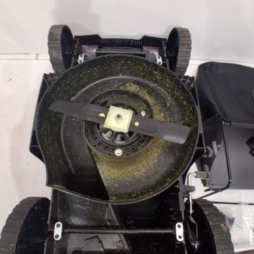GREENWORKS 14" ELECTRIC CORDED LAWN MOWER WITH ADJUSTABLE HEIGHT & SAFETY SWITCH - 9 AMP, 3500RPM - GREEN/BLACK (MODEL: 2507402) image 4