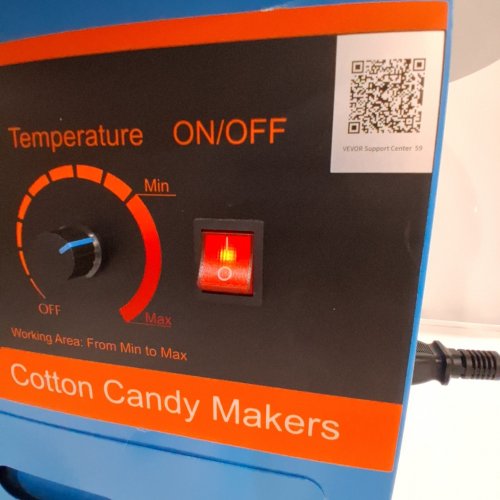 VEVOR ELECTRIC COTTON CANDY MAKER 1000W BLUE (MODEL:ET-MF01) image 2