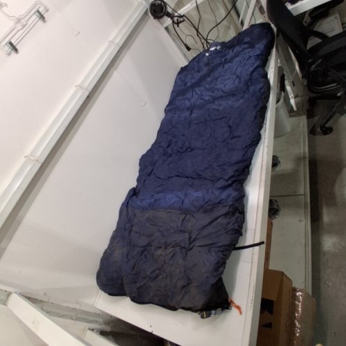 REDCAMP COTTON FLANNEL CAMPING SLEEPING BAGS 3-4 SEASON WARM - 75" X 33" - BLUE AND BLACK - (MODEL: RC11068CA) image 2
