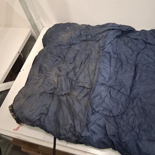 REDCAMP COTTON FLANNEL CAMPING SLEEPING BAGS 3-4 SEASON WARM - 75" X 33" - BLUE AND BLACK - (MODEL: RC11068CA) image 3