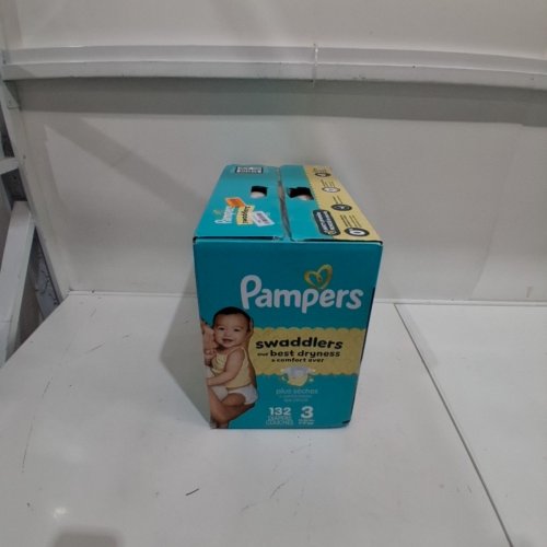 132PK PAMPERS SWADDLERS DIAPERS - SIZE 3 (1326LB) image 2