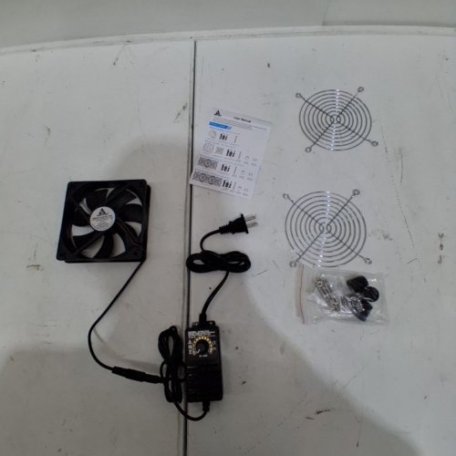 GDSTIME COMPUTER COOLING FAN KIT WITH VARIABLE SPEED CONTROLLER - 12 V - BLACK image 3