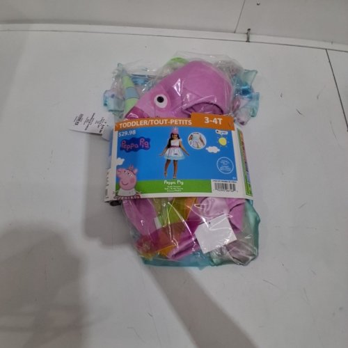 2PC DISGUISE PEPPA PIG COSTUME - SIZE 3T-4T - MULTICOLOR image 2