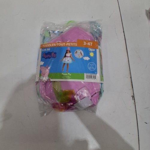 2PC DISGUISE PEPPA PIG COSTUME - SIZE 3T-4T - MULTICOLOR image 3
