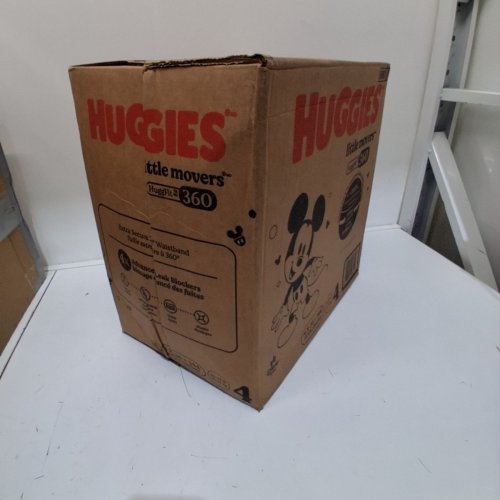 144PK HUGGIES LITTLE MOVERS DIAPERS - SIZE 4 - WHITE image 2