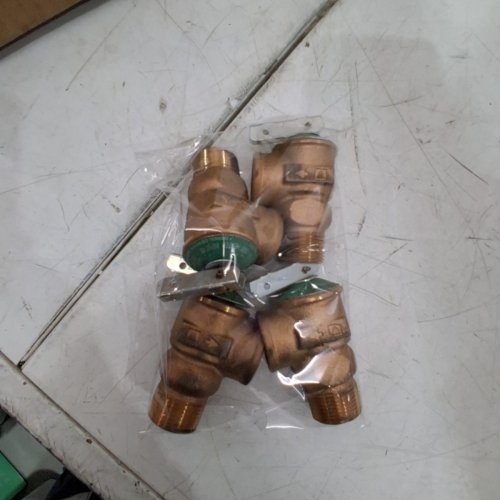 4 SAFETY RELIEF VALVE- 3\4" X 3\4" - 200,000 BTU - BRASS image 4