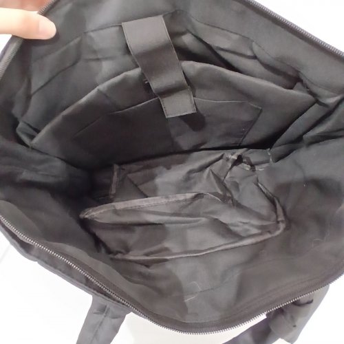 DADANISM 2-IN-1 WORK TOTE BAG WITH INSULATED LUNCH COMPARTMENT - 20L - BLACK image 3